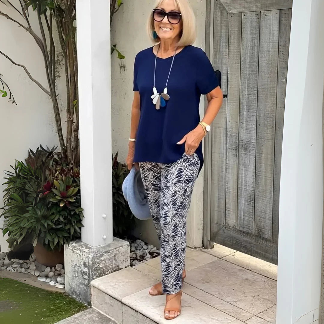 Arielle™ Chic Elegant Set ( T-Shirt + Trousers )