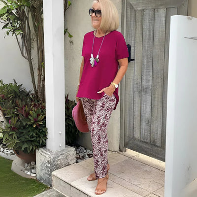 Arielle™ Chic Elegant Set ( T-Shirt + Trousers )