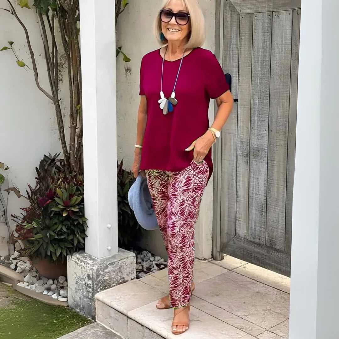 Arielle™ Chic Elegant Set ( T-Shirt + Trousers )