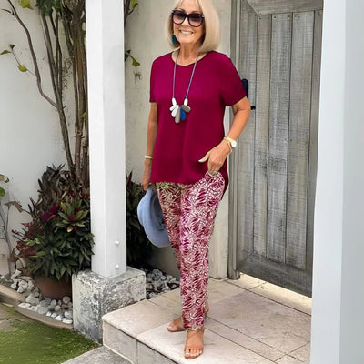 Arielle™ Chic Elegant Set ( T-Shirt + Trousers )